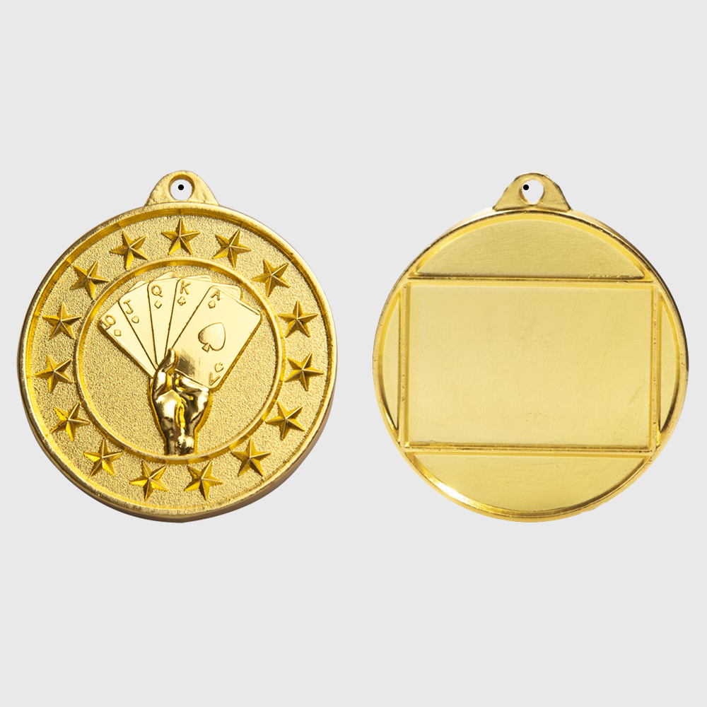 Poker Starry Medal Gold 50mm