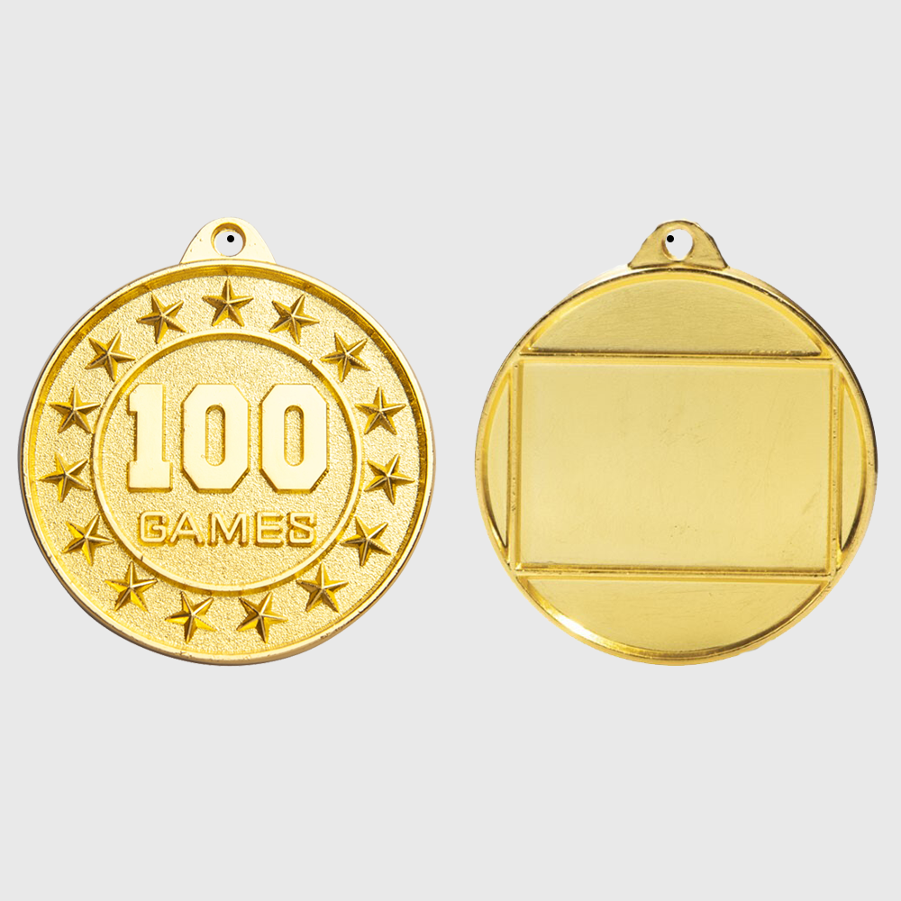100 Games Starry Medal Gold 50mm