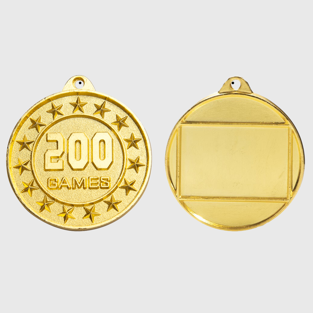 200 Games Starry Medal Gold 50mm