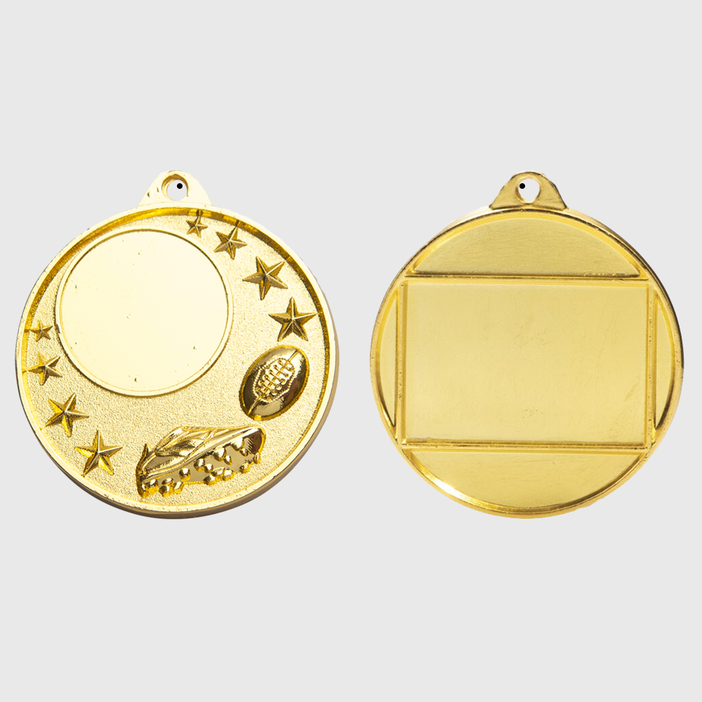 AFL Logo Starry Medal Gold 50mm