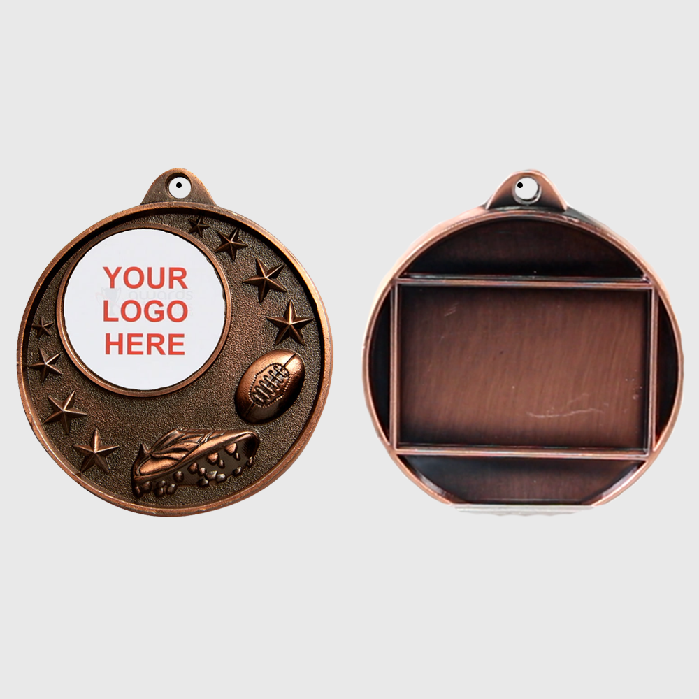 AFL Logo Starry Medal Bronze 50mm