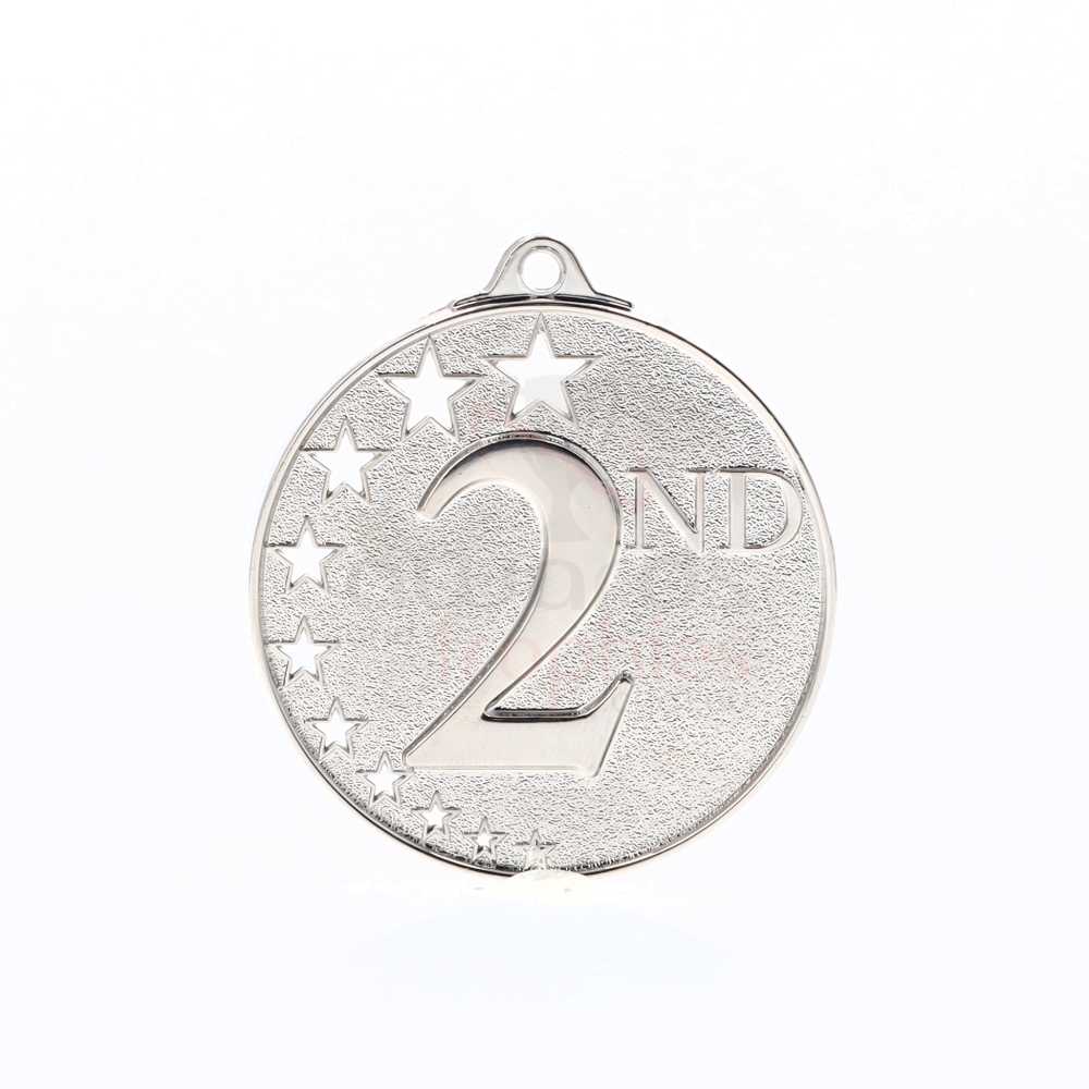 Star Medal Second Place Silver 50mm