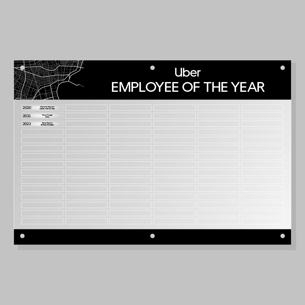 Clarity Acrylic Honour Board 1200x800mm