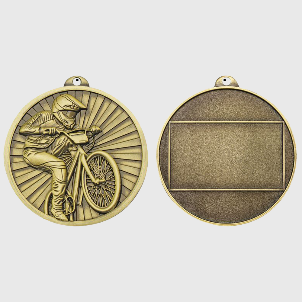 Triumph BMX Medal 55mm Gold