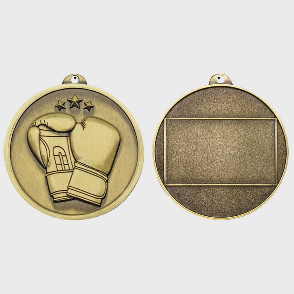 Triumph Boxing Medal 55mm Gold