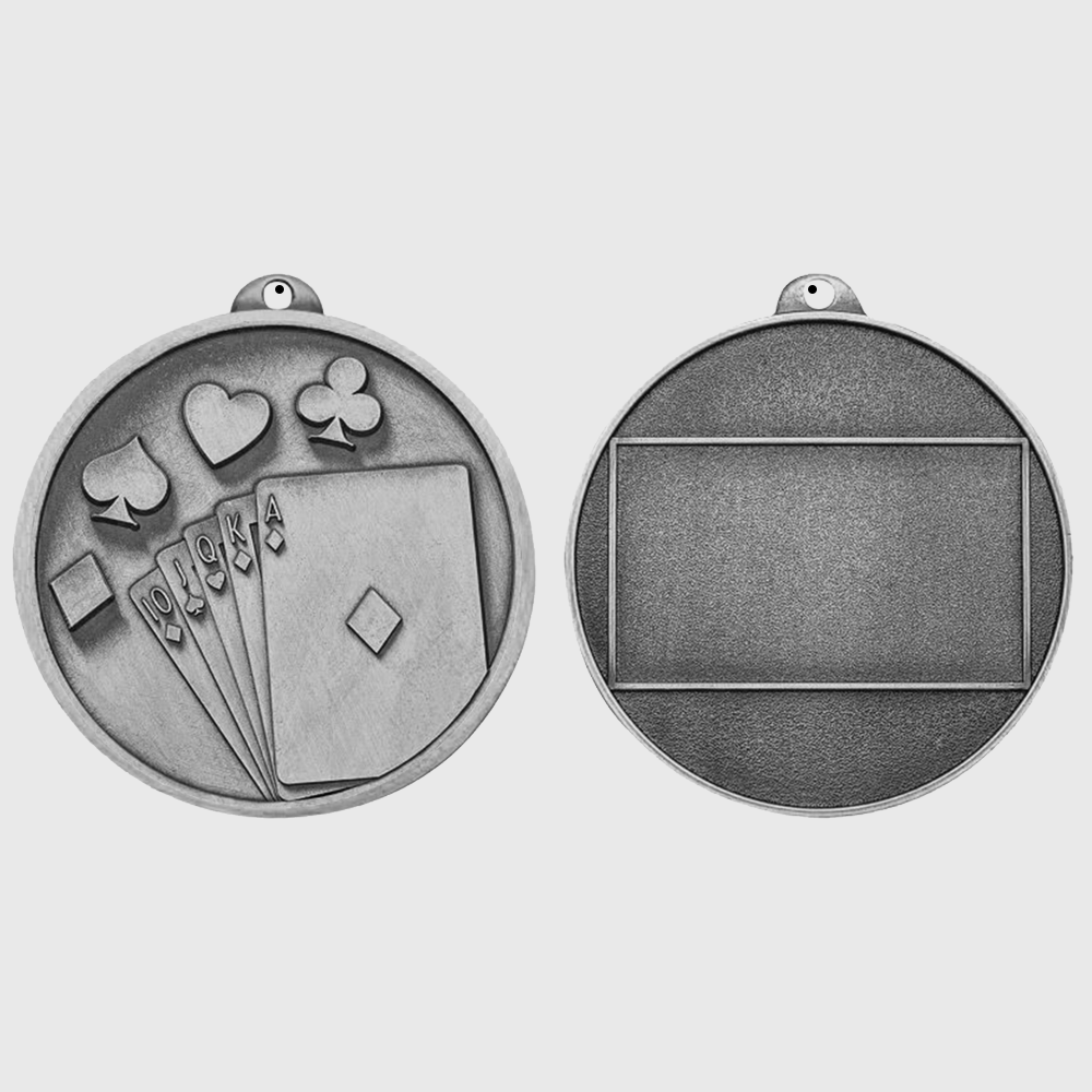 Triumph Cards Medal 55mm Silver