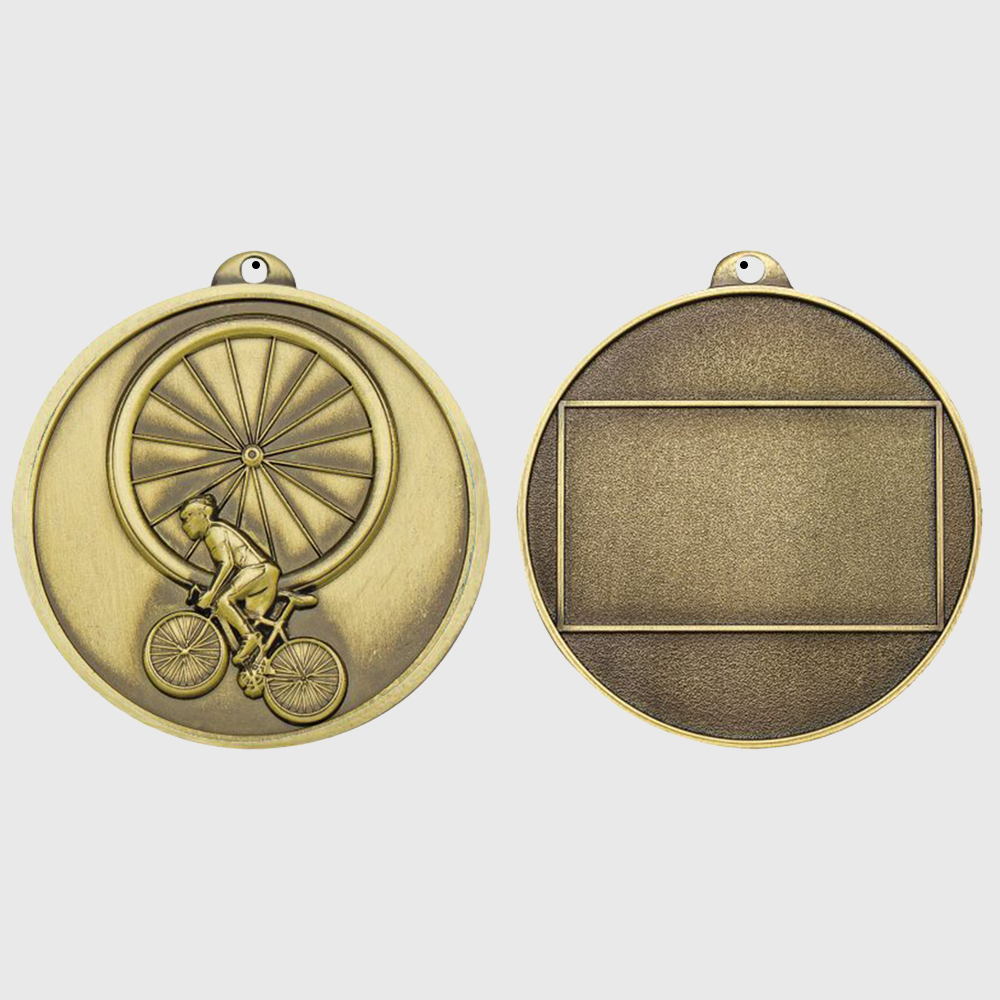 Triumph Cycling Medal 55mm Gold