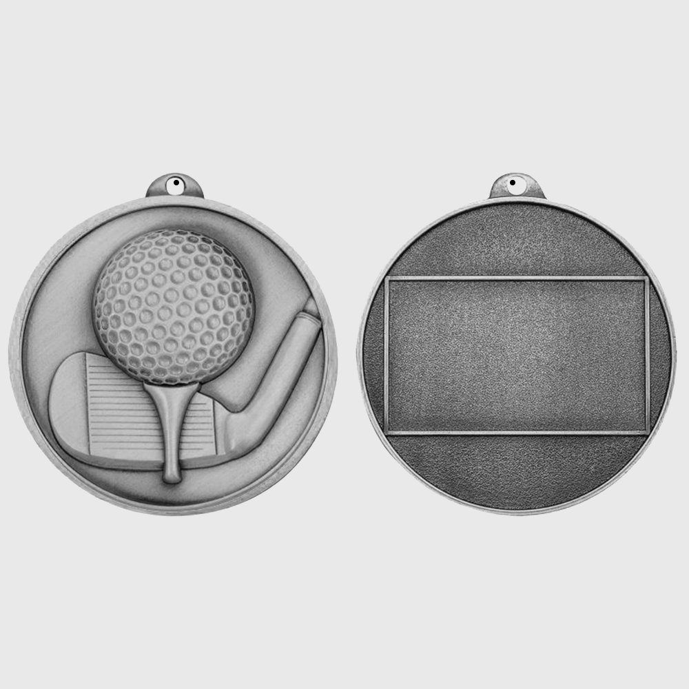 Triumph Golf Medal 55mm Silver
