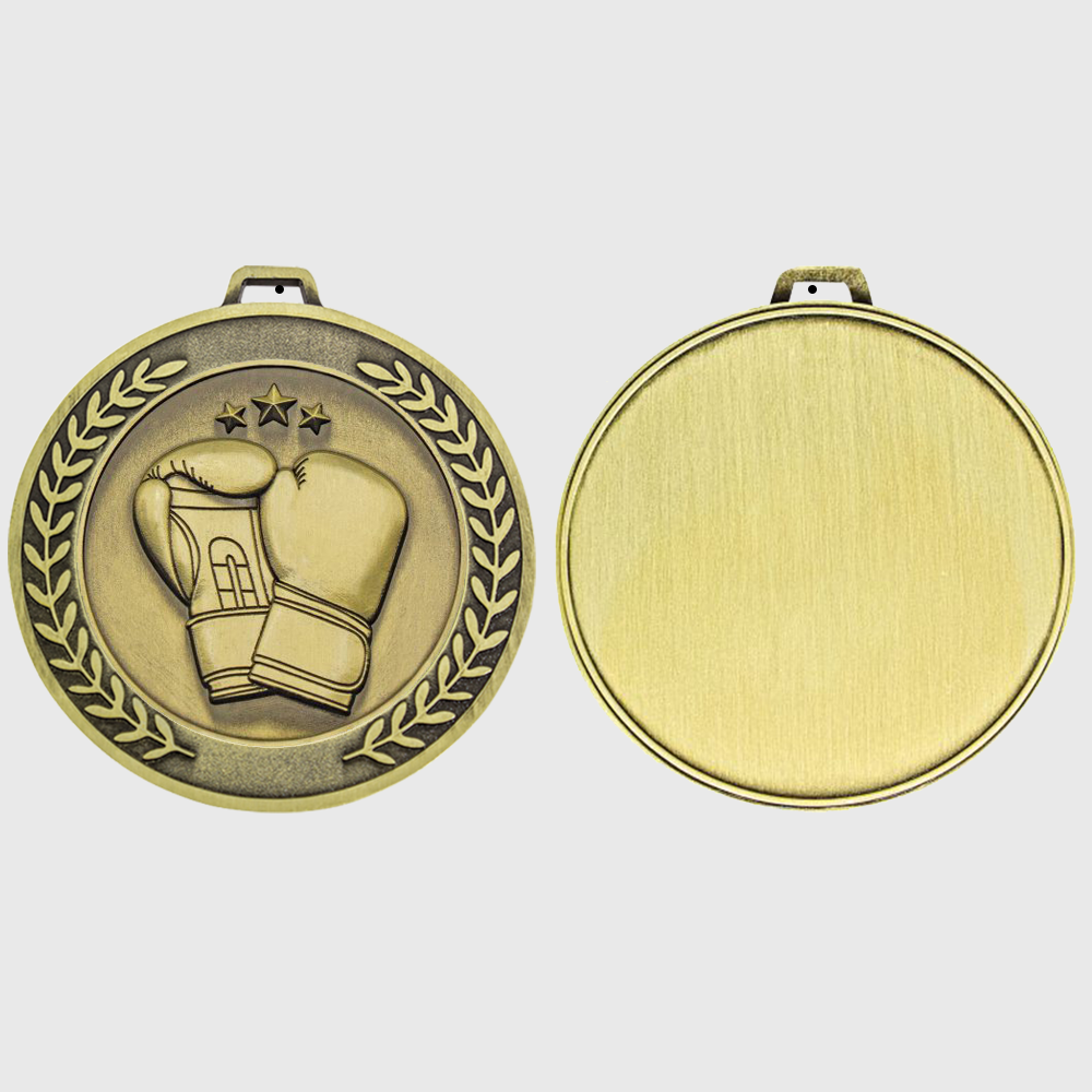 Heavyweight Boxing Medal 70mm Gold