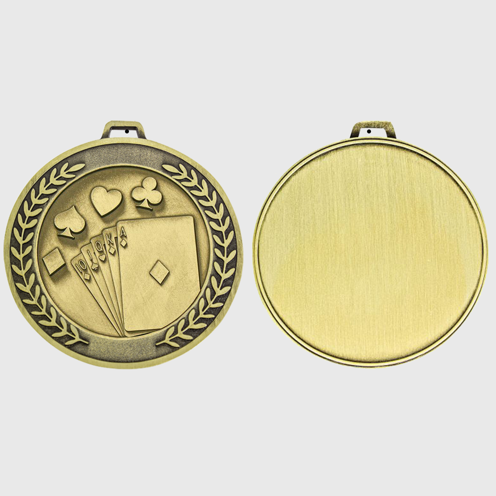 Heavyweight Cards Medal 70mm Gold