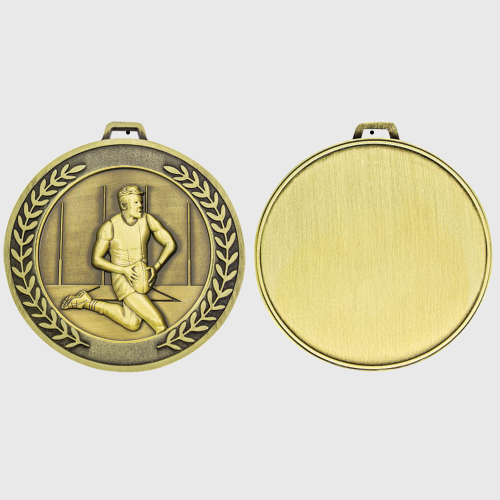 Heavyweight AFL Male Medal 70mm Gold