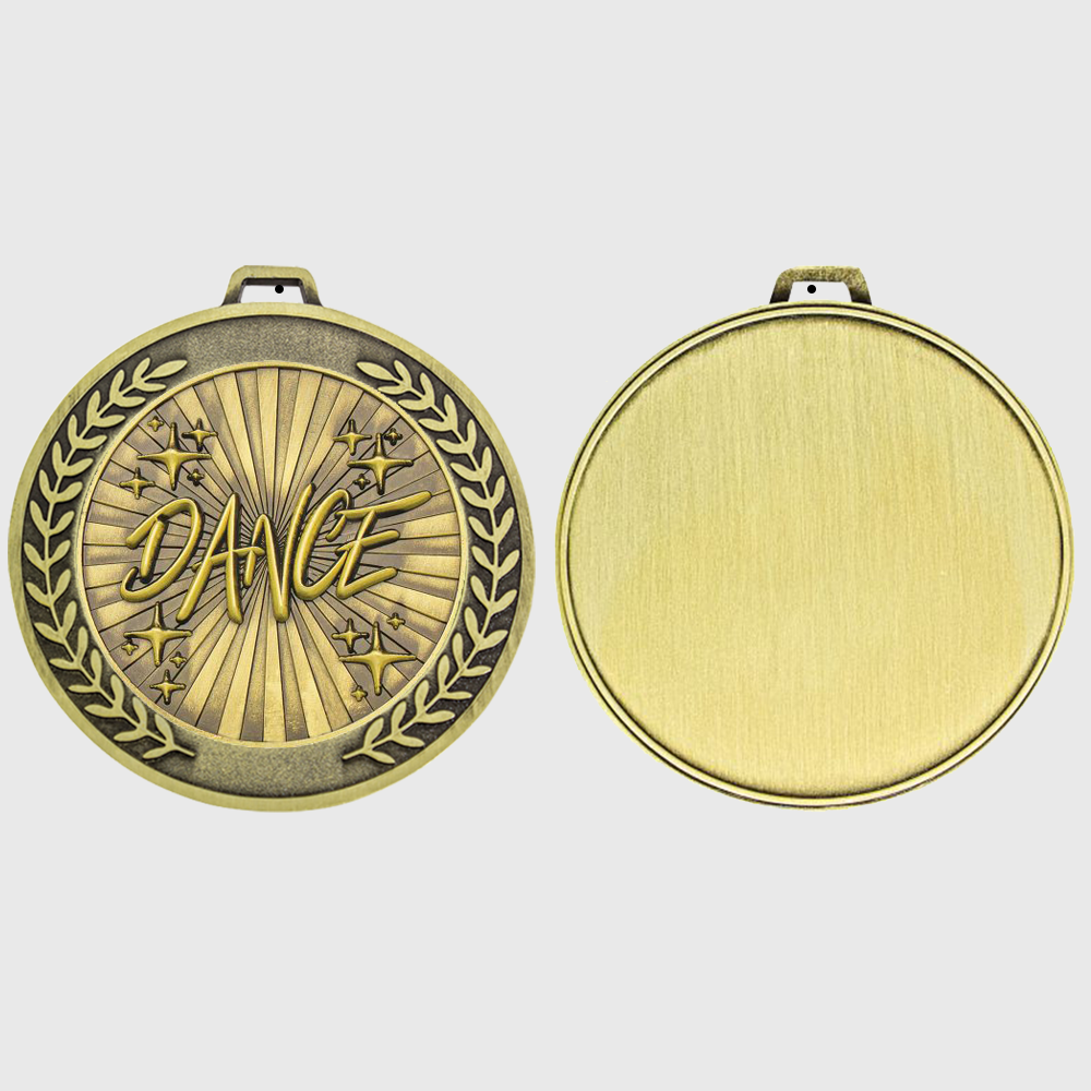 Heavyweight Dance Medal 70mm Gold