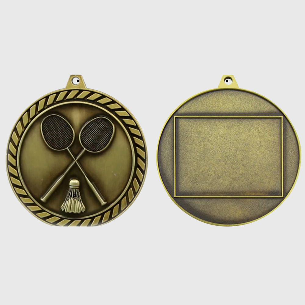 Venture Badminton Medal Gold 60mm