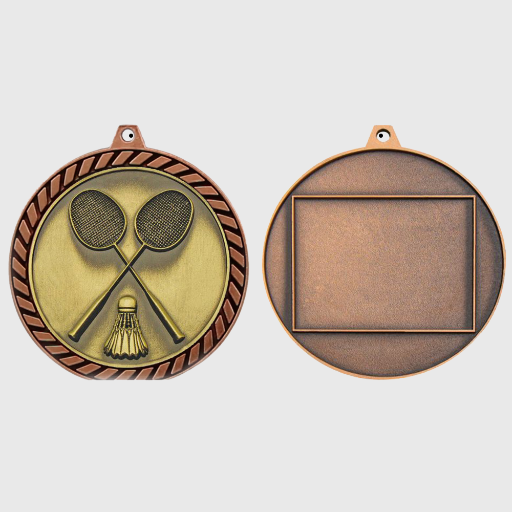 Venture Badminton Medal Bronze 60mm