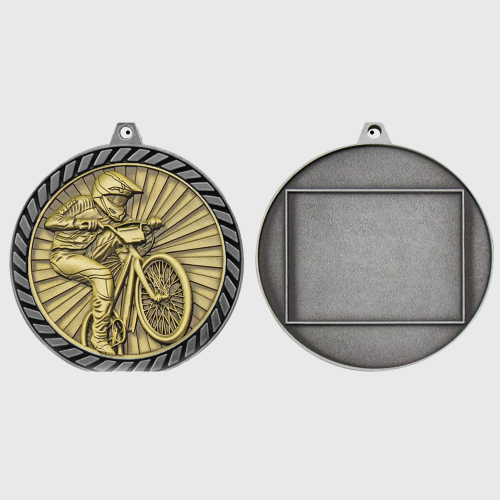 Venture BMX Medal Silver 60mm