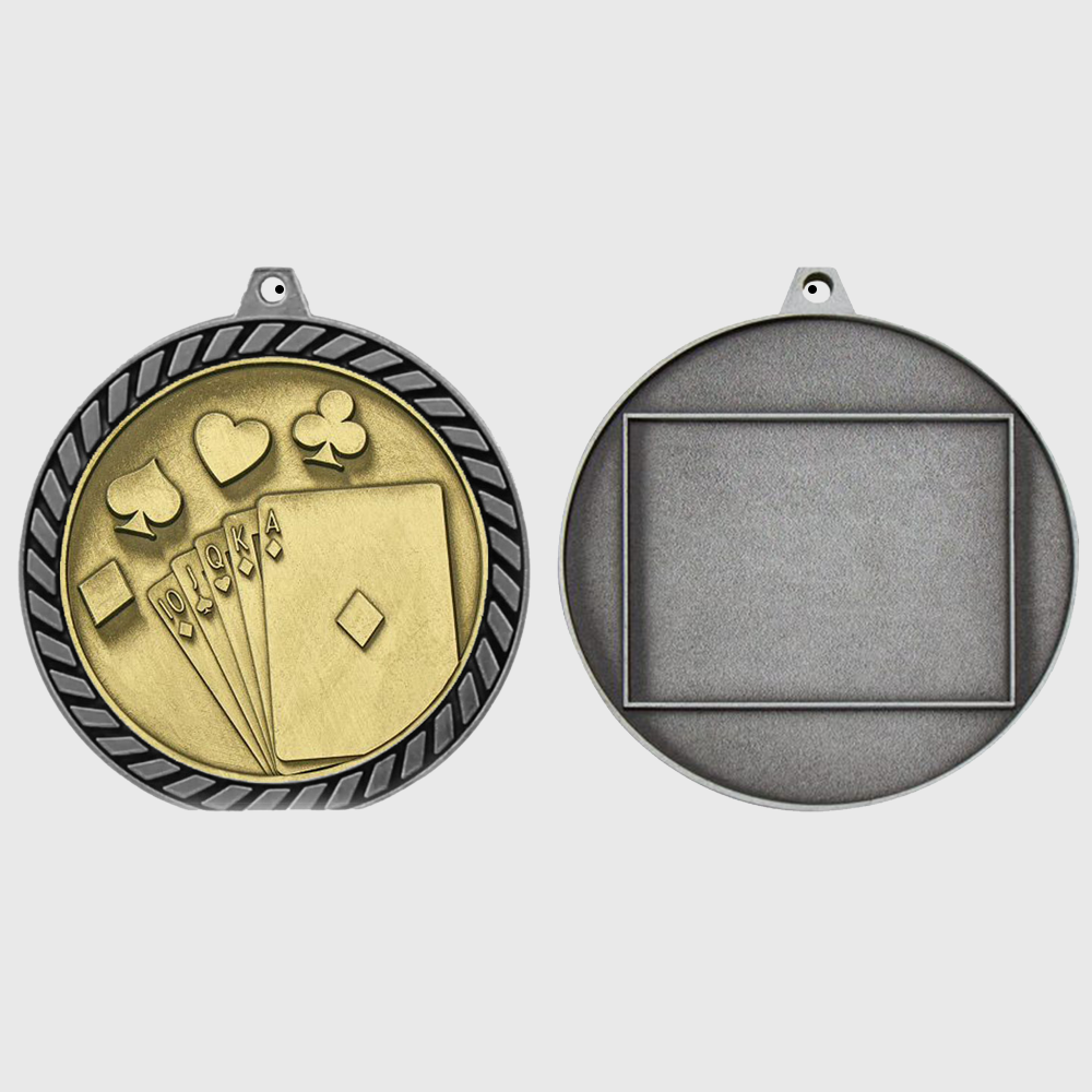 Venture Cards Medal Silver 60mm