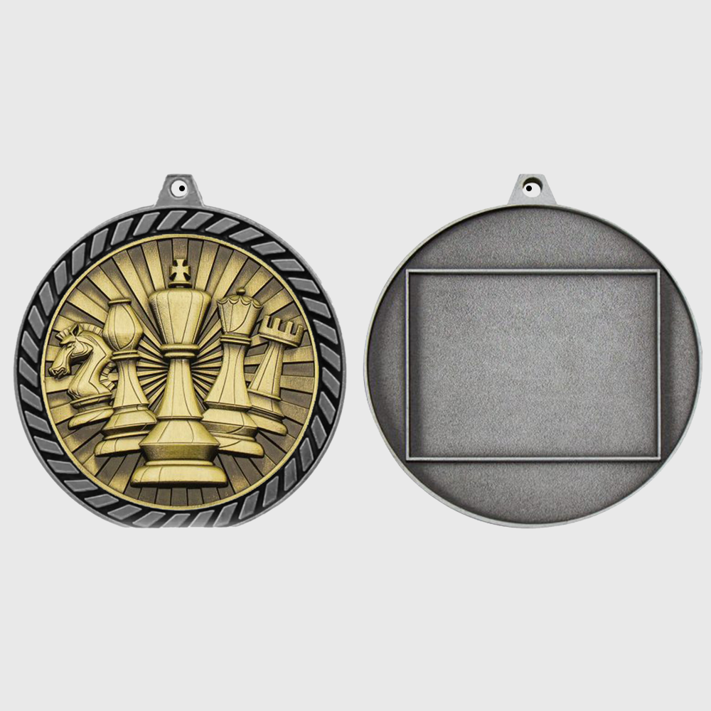 Venture Chess Medal Silver 60mm