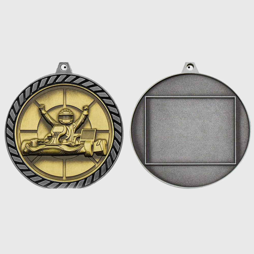 Venture Go Kart Medal Silver 60mm