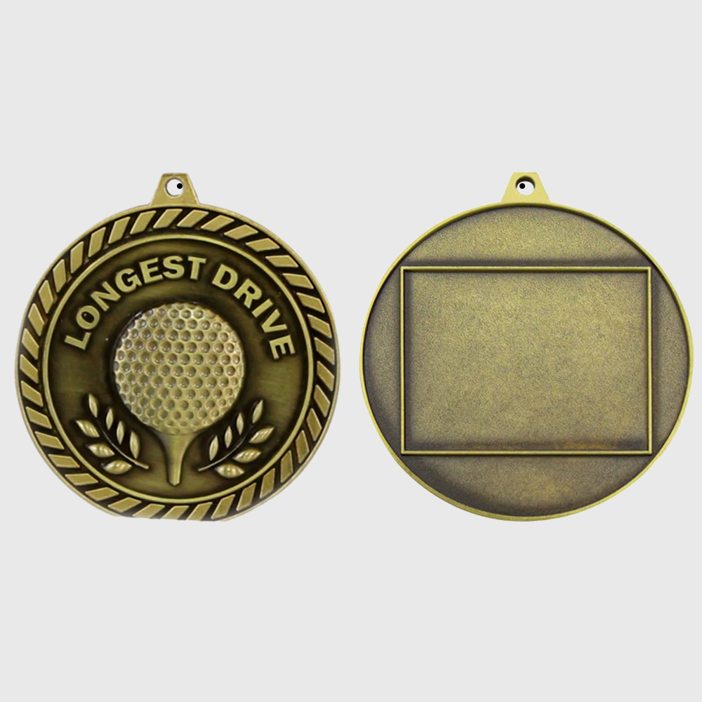 Venture Longest Drive Medal Gold 60mm