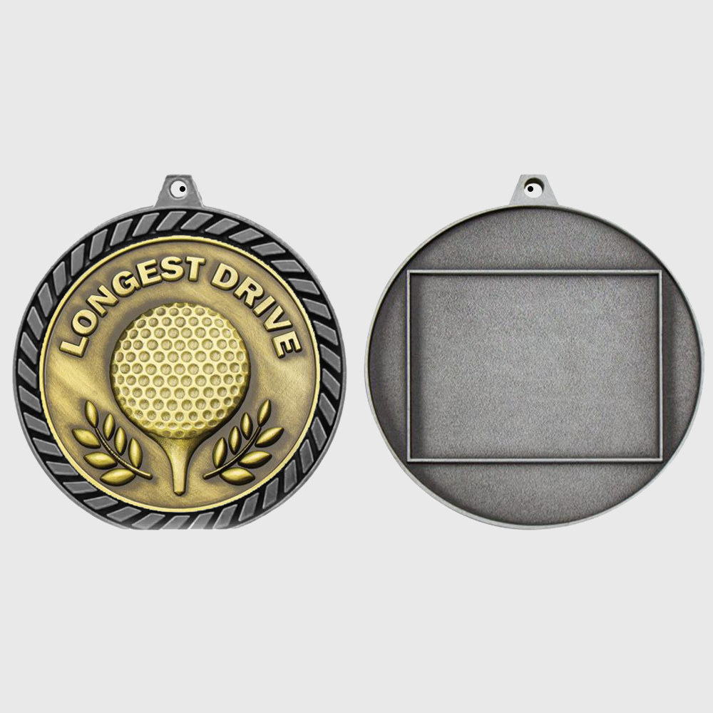 Venture Longest Drive Medal Silver 60mm