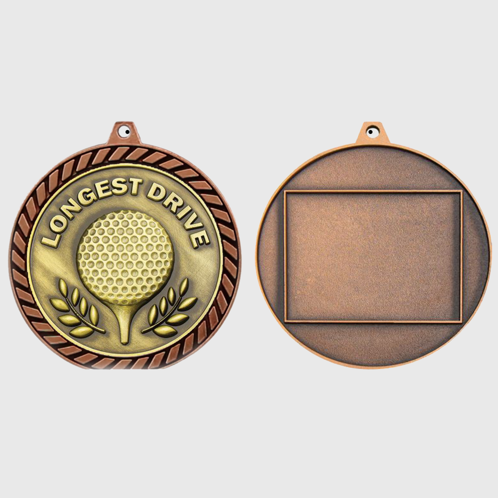 Venture Longest Drive Medal Bronze 60mm