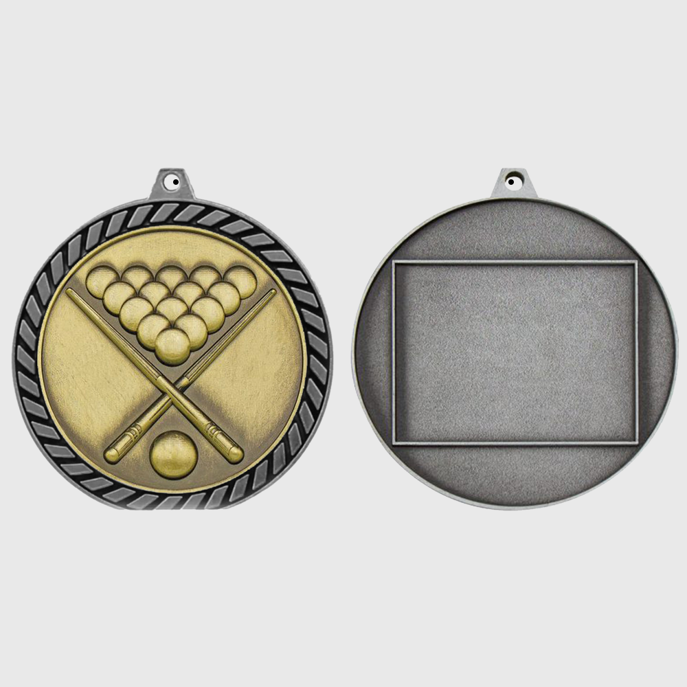 Venture Billiards Medal Silver 60mm