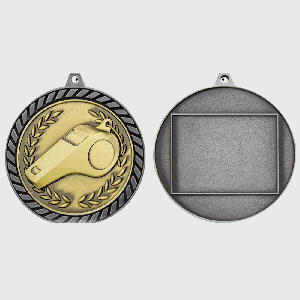 Venture Whistle Medal Silver 60mm