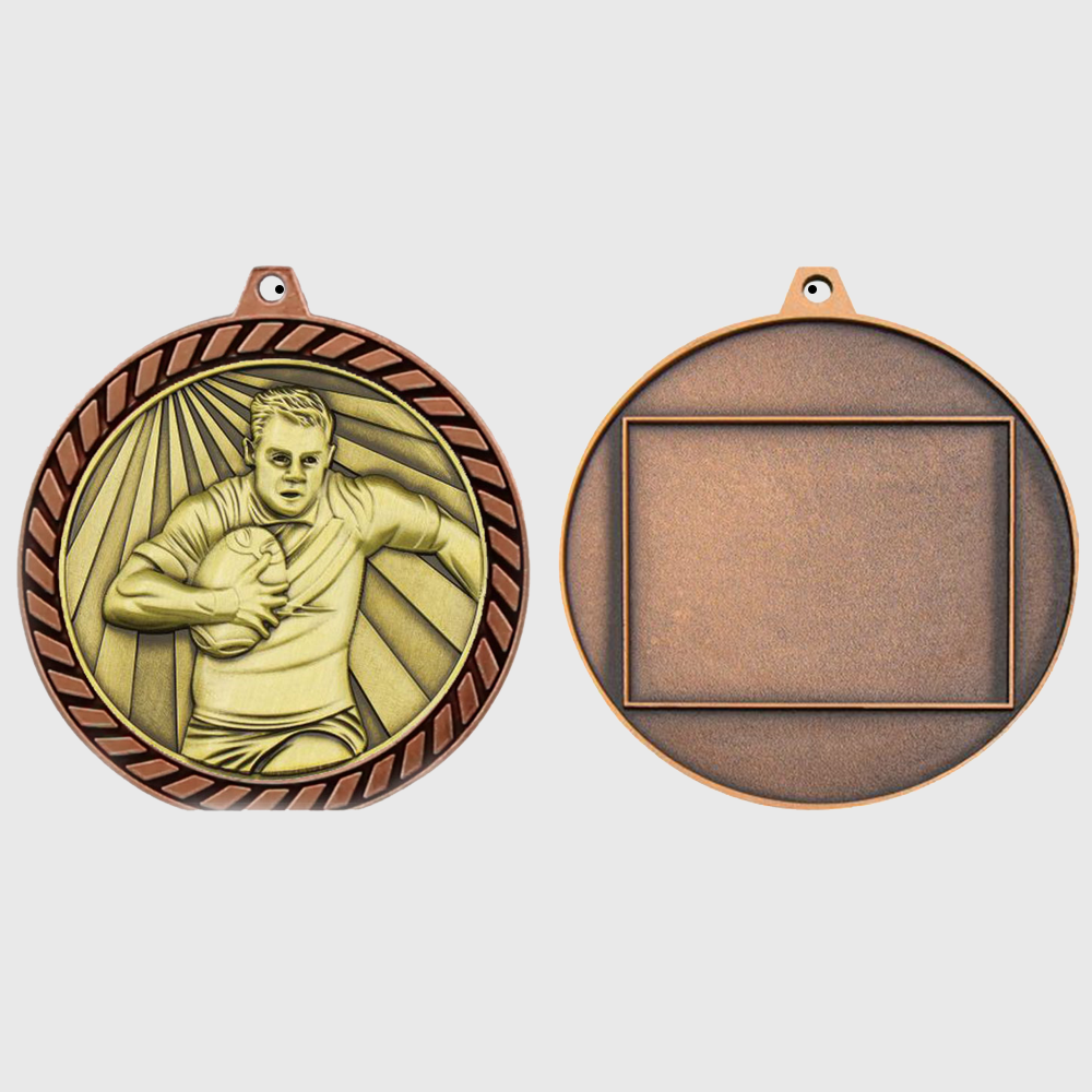 Venture Rugby Male Medal Bronze 60mm