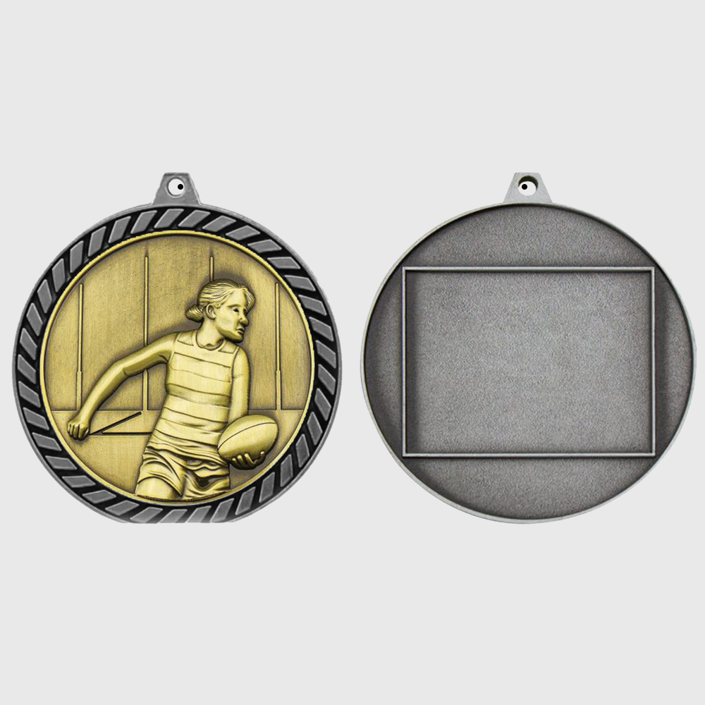 Venture AFL Female Medal Silver 60mm