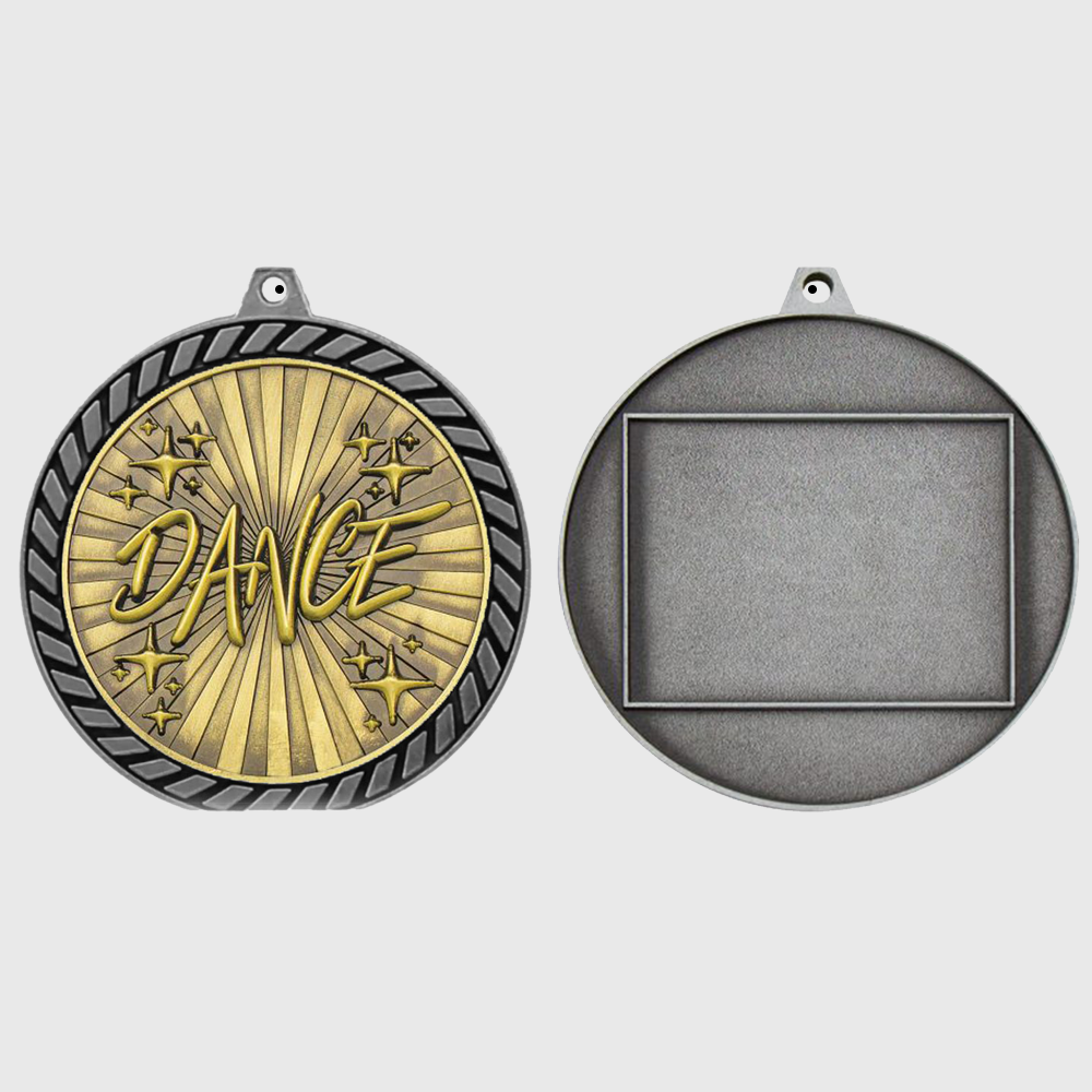 Venture Dance Medal Silver 60mm