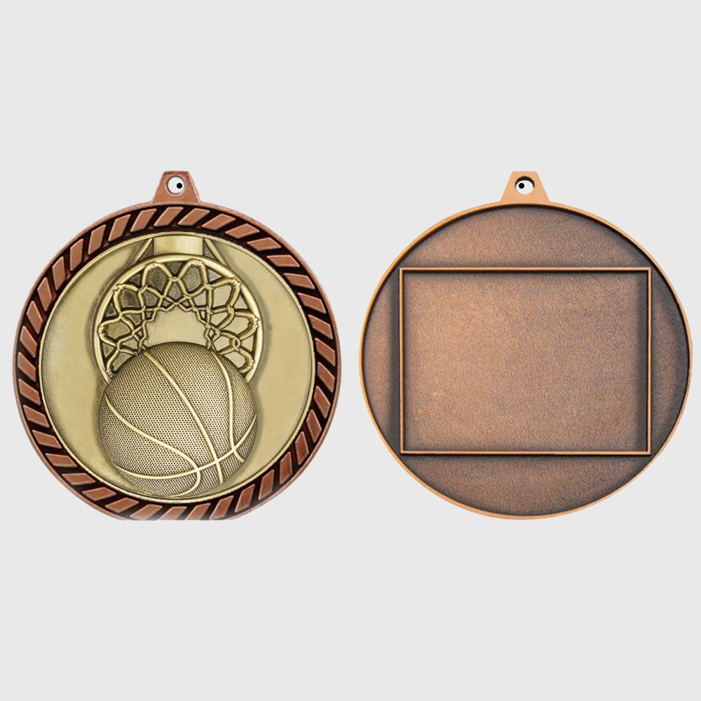 Venture Basketball Medal Bronze 60mm
