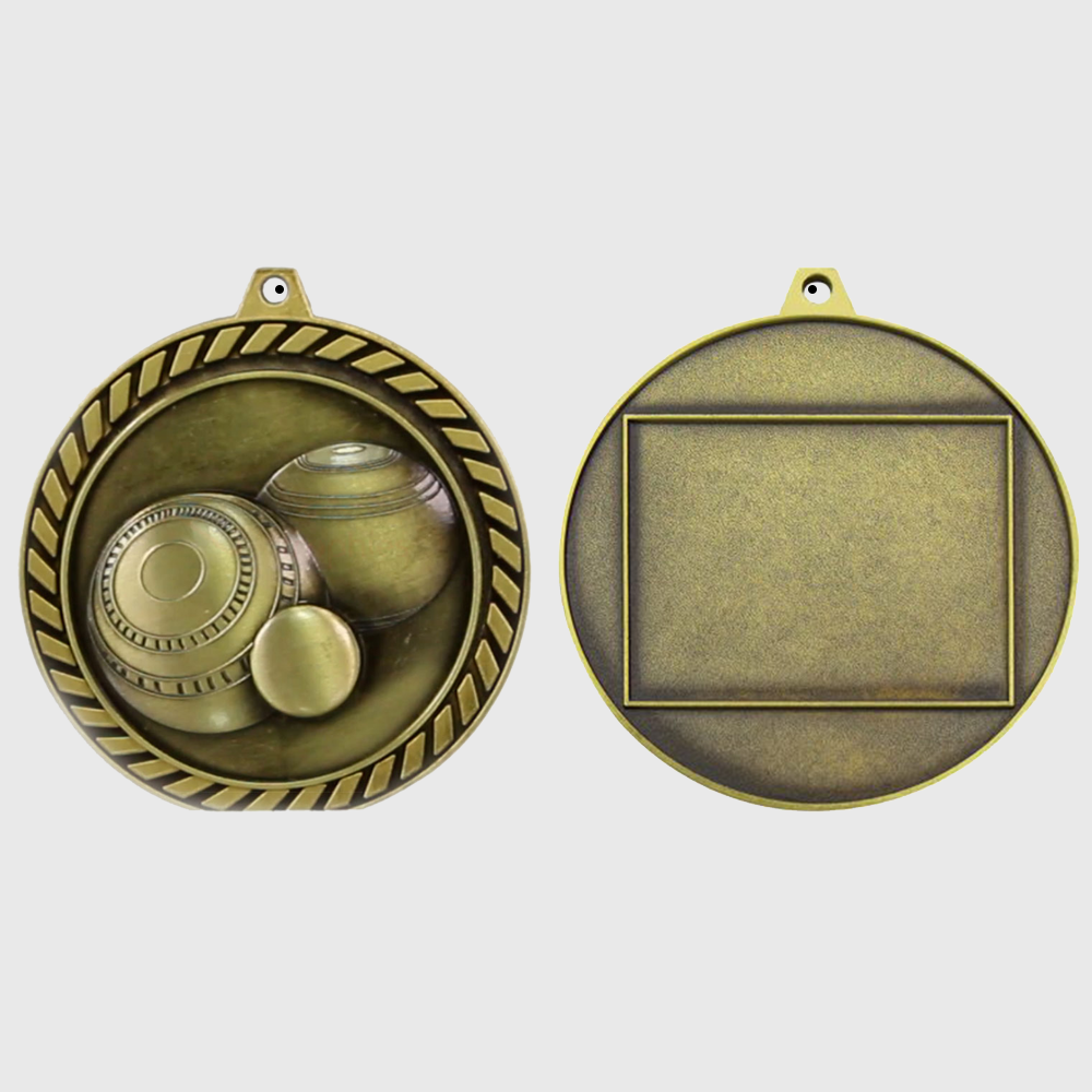 Venture Lawn Bowls Medal Gold 60mm
