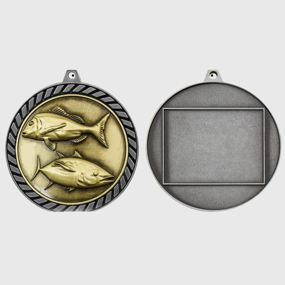 Venture Fishing Medal Silver 60mm