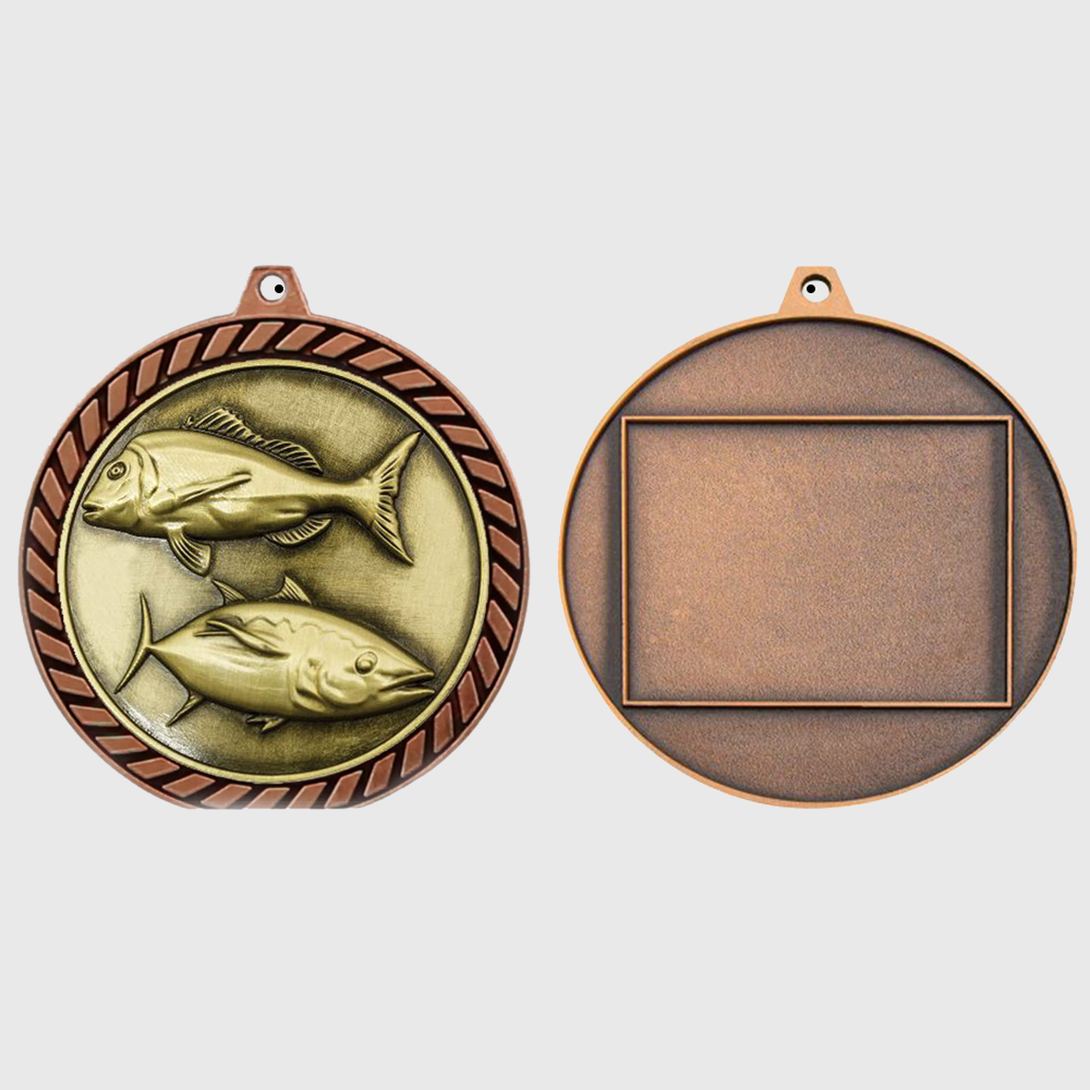 Venture Fishing Medal Bronze 60mm