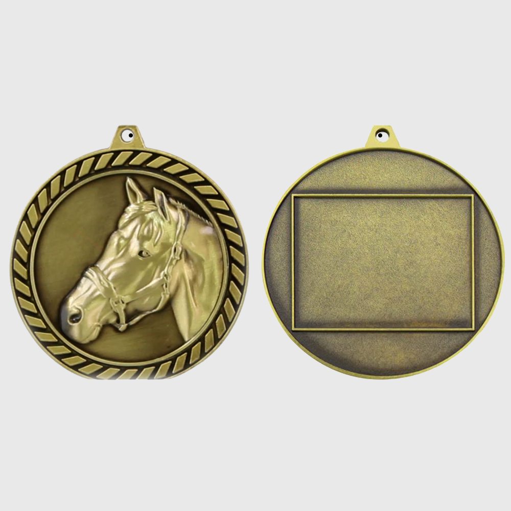 Venture Horse Medal Gold 60mm