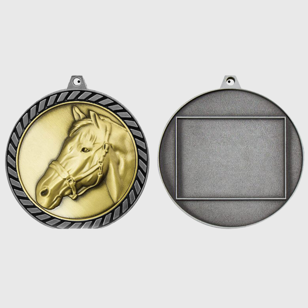Venture Horse Medal Silver 60mm