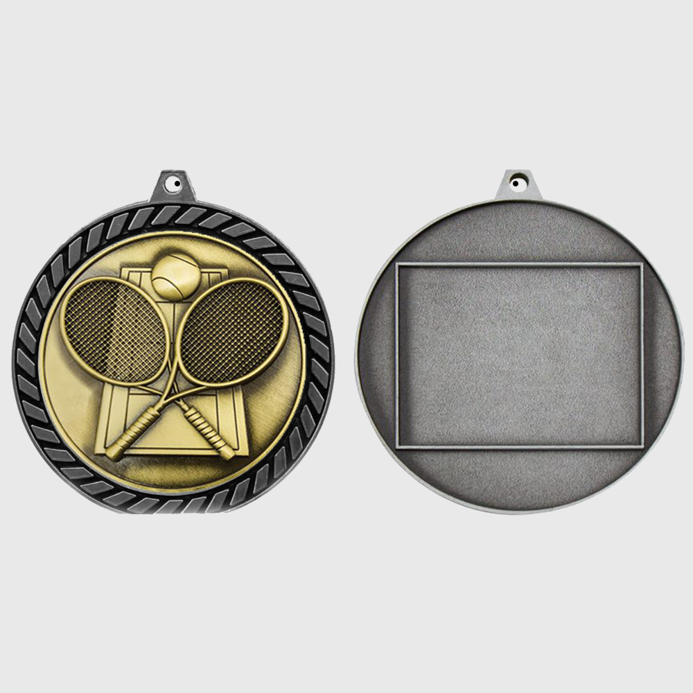 Venture Tennis Medal Silver 60mm