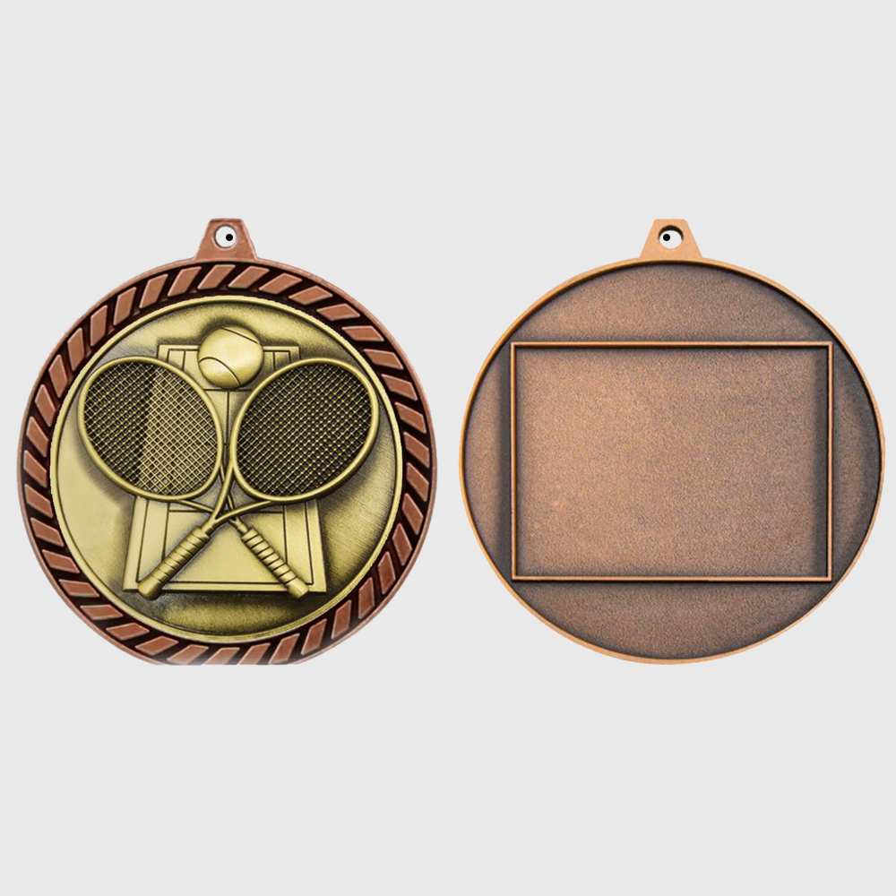 Venture Tennis Medal Bronze 60mm