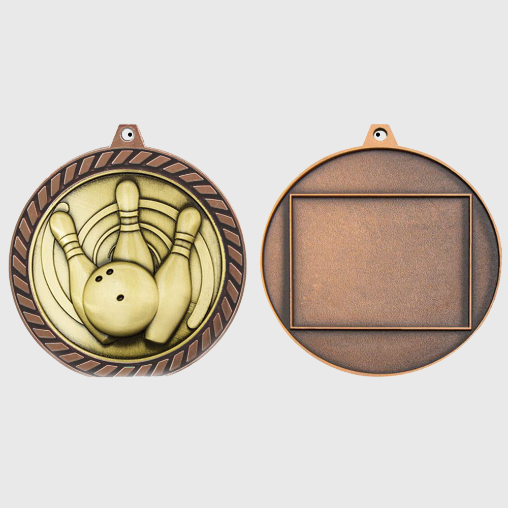 Venture Tenpin Bowling Medal Bronze 60mm