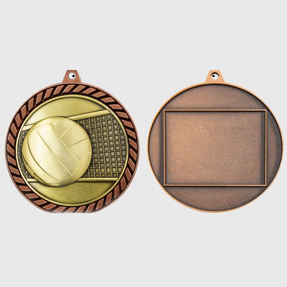 Venture Volleyball Medal Bronze 60mm