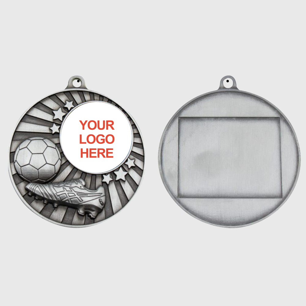 Impact Soccer Logo Medal Silver 50mm