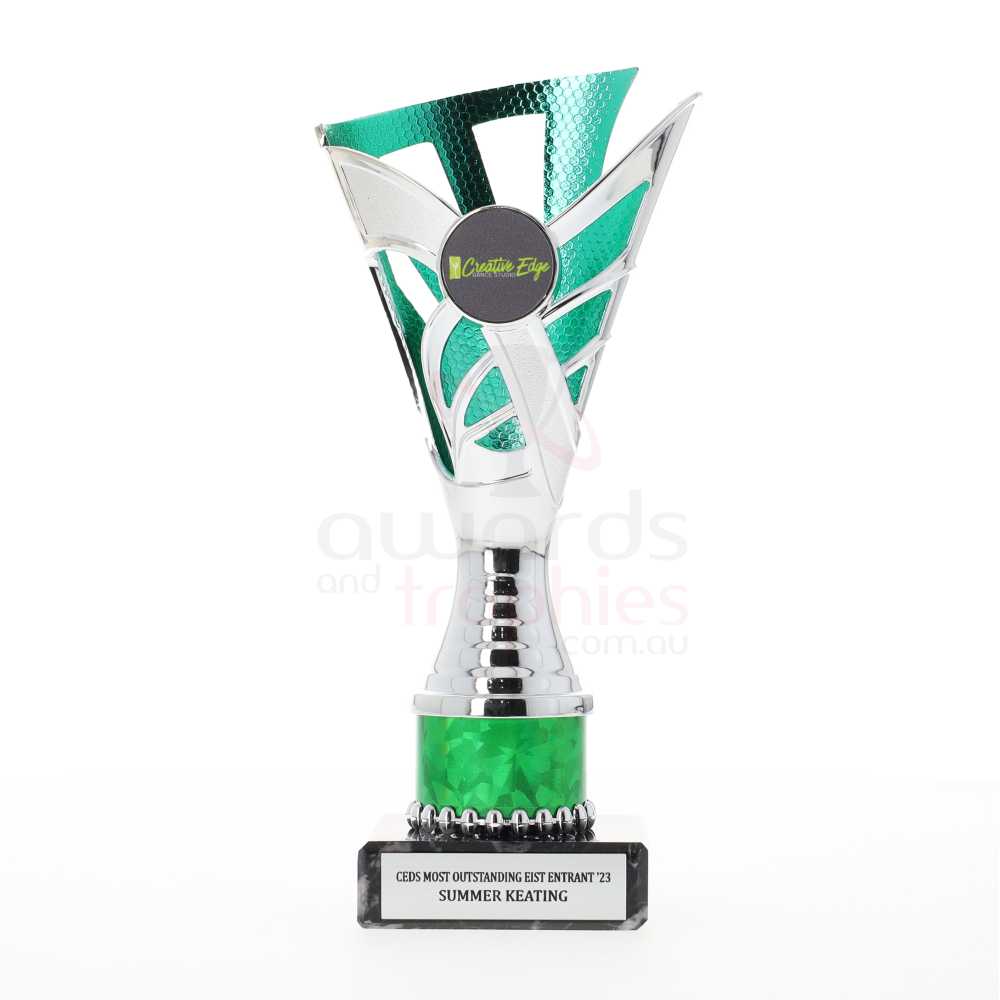 Palma Cup Silver/Green 200mm