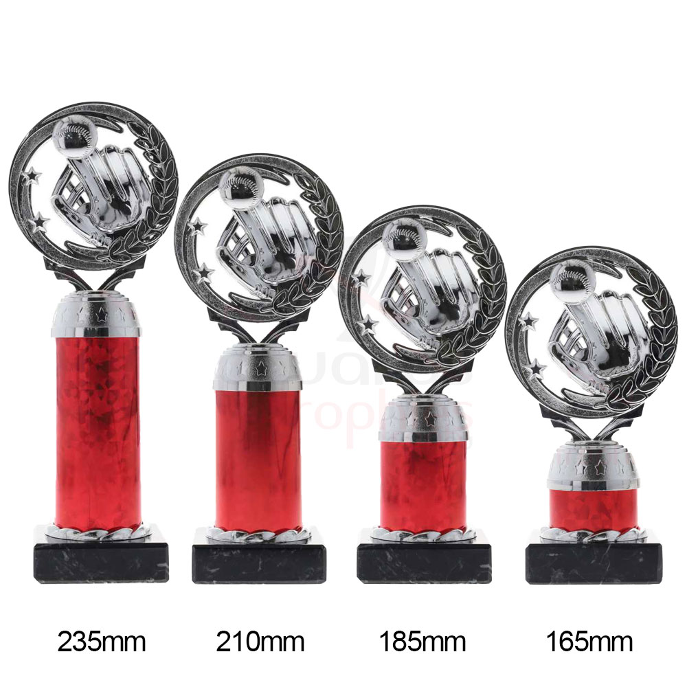 Baseball Torch Silver/Red 165mm
