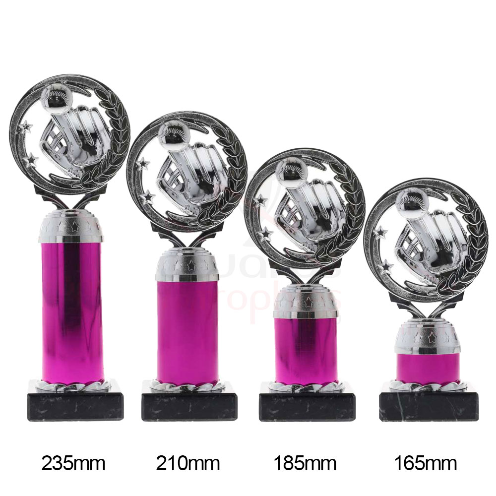 Baseball Torch Silver/Pink 165mm