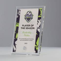 Soccer Team Colours Plaque V3 150mm