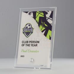 Soccer Team Colours Plaque V4 150mm