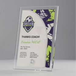 Soccer Team Colours Plaque V6 150mm