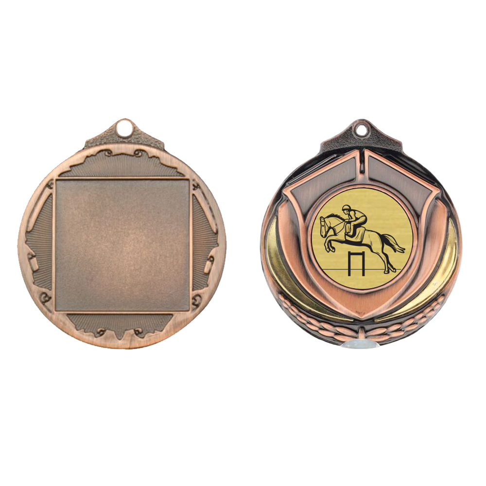 Two Tone Bronze Medal 50mm - Show Jumping