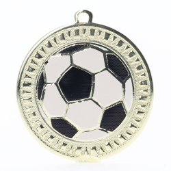 Spark Football Medal 55mm - Shiny Gold