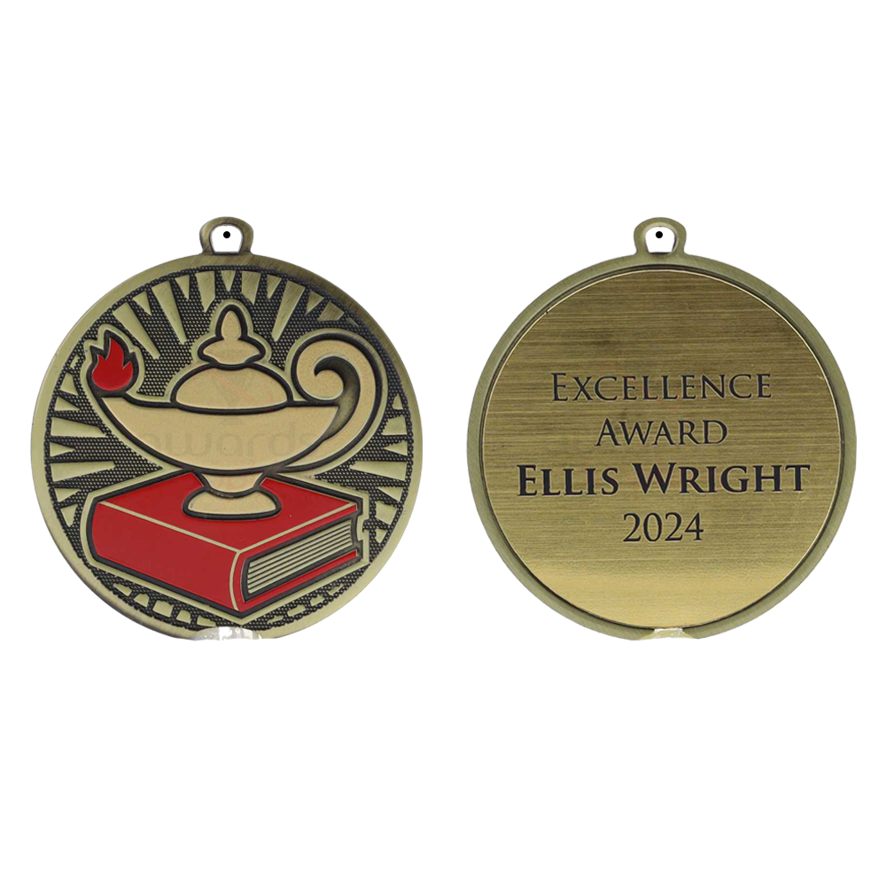 Spark Academic Medal 55mm - Antique Gold